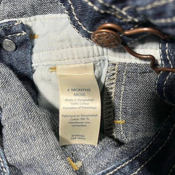 4/$20 Oshkosh  B’Gosh Denim Overalls - Picture 5 of 5